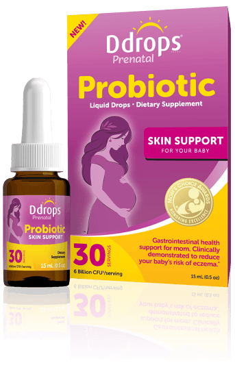 Ddrops<sup>®</sup> Prenatal Probiotic Skin Support